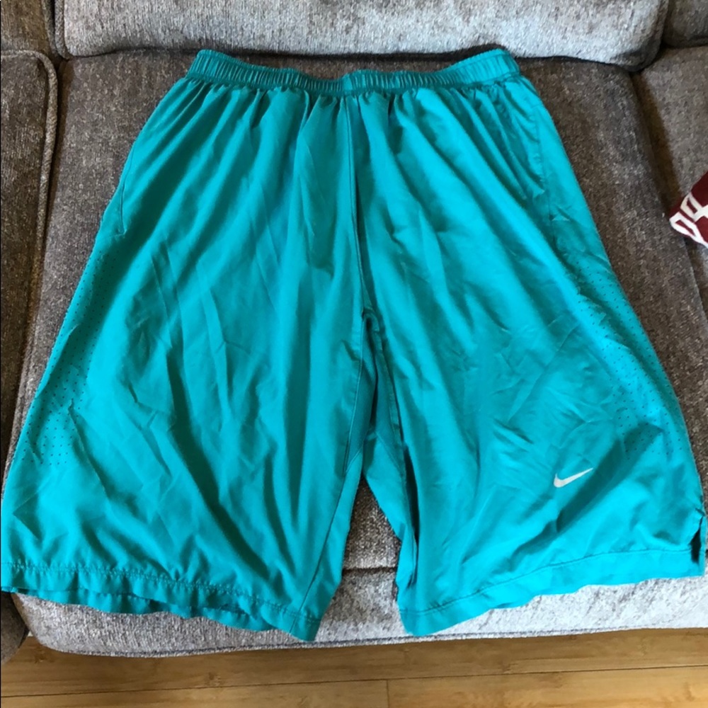 Nike athletic shorts.